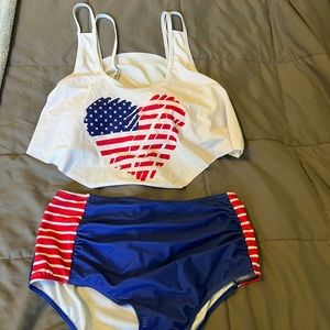 Patriotic bathing suit